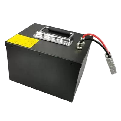 24V 50Ah LiFePO4 Lithium Battery Pack Metal Steel Box Built-in BMS with Portable Handle Anderson Connector for Electric Tricycle,CE China Manufacturer