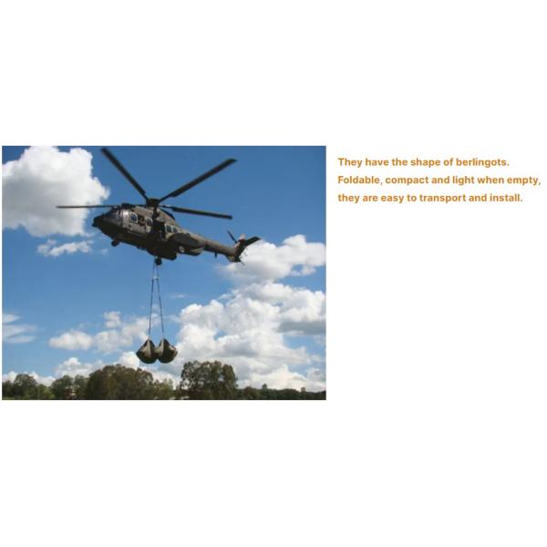 Portable Flexible Water Tank Collapsible PVC Helicopter Water Tank