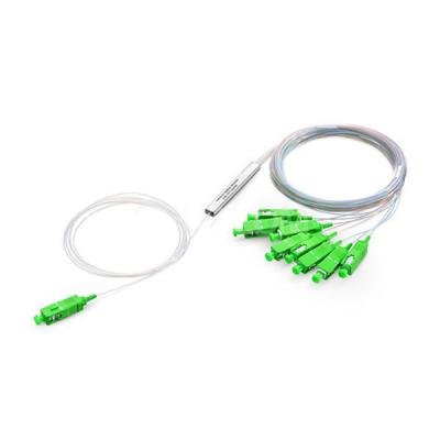 Compact Fiber Optic PLC Splitter 1x8 Passive Devices 900um 1M For Gepon Solution