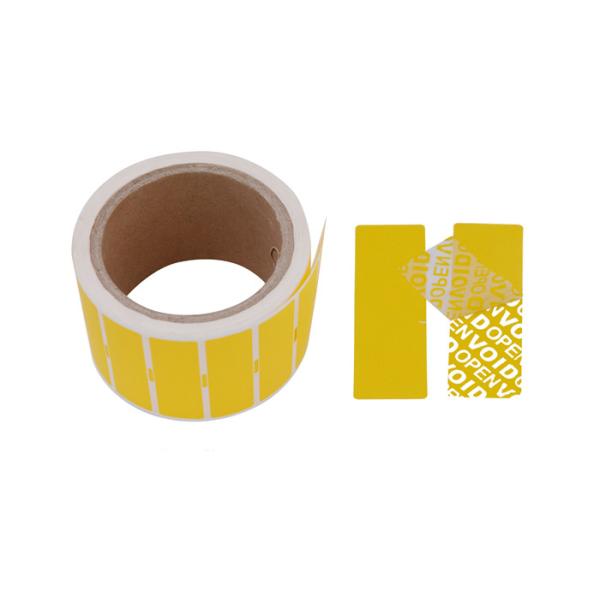 VOID OPEN Security Label High Residue Tamper Proof Security Evidence Label Sticker