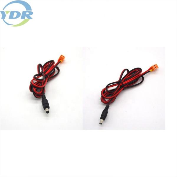 переходник силы DC 5521 3.81mm привязывает терминал Pvc черноты 2 Pin красный