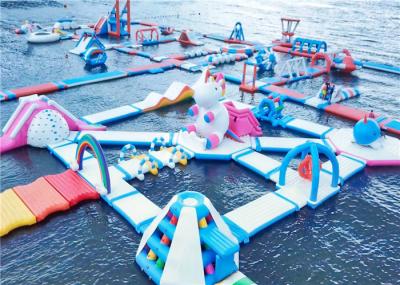 Encerado Aqua Park Equipment do PVC 0.9mm, resistente UV dos parques da água do divertimento
