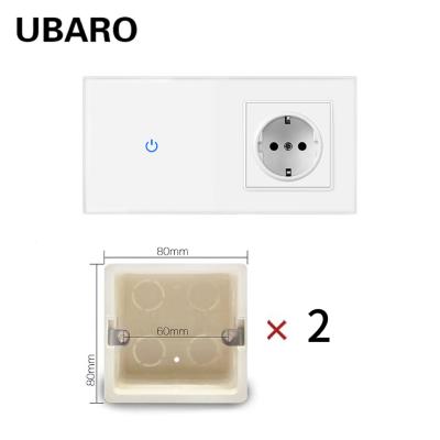Interruptor plástico e soquete do soquete de 1 gang com único controle vivo do fio