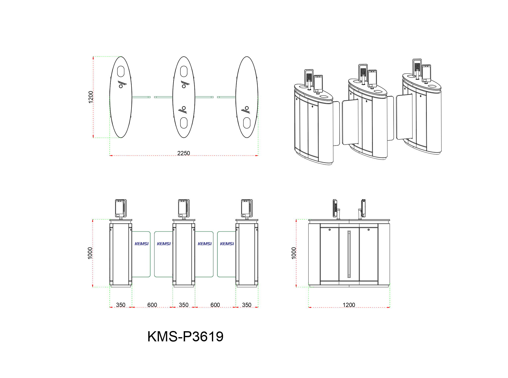 Scenic Area Pedestrian Flow Management Sliding Gate Turnstile