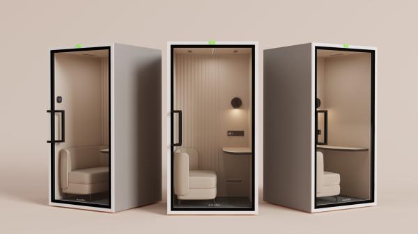 Freestanding Soundproof Office Pod Open Space Without Interruption Workstation Telephone Booth