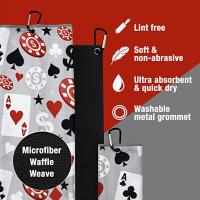 La sublimation de serviette de golf de microfibre de sport a imprimé acceptent la coutume