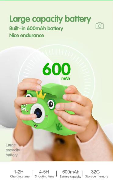 Mini Digital Camera X9S 1080P Video With Front And Rear Camera For Selfie Cartoon