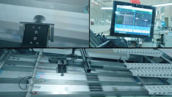 Dual Camera Leaflet Inspection System Top Bottom Both Sides Print Bar Code Pattern Match