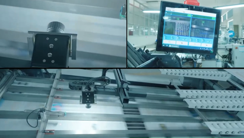 Dual Camera Leaflet Inspection System Top Bottom Both Sides Print Bar Code Pattern Match
