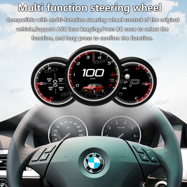 Viknav For BMW MINI F56 Instrument Digital Dashboard Panel Upgrade Speedometer LCD Smart Screen HD Cluster