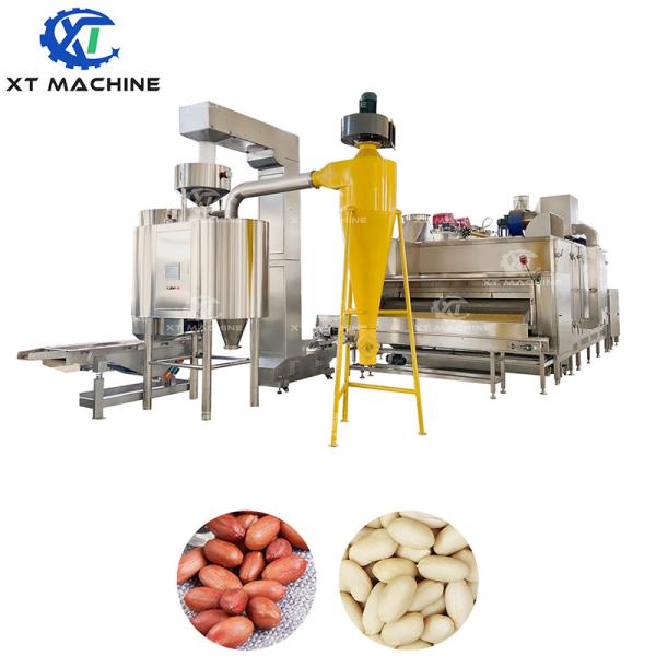 Machine à blanchir les arachides torréfiées en acier inoxydable 304 de qualité alimentaire Taux de fracture 15%