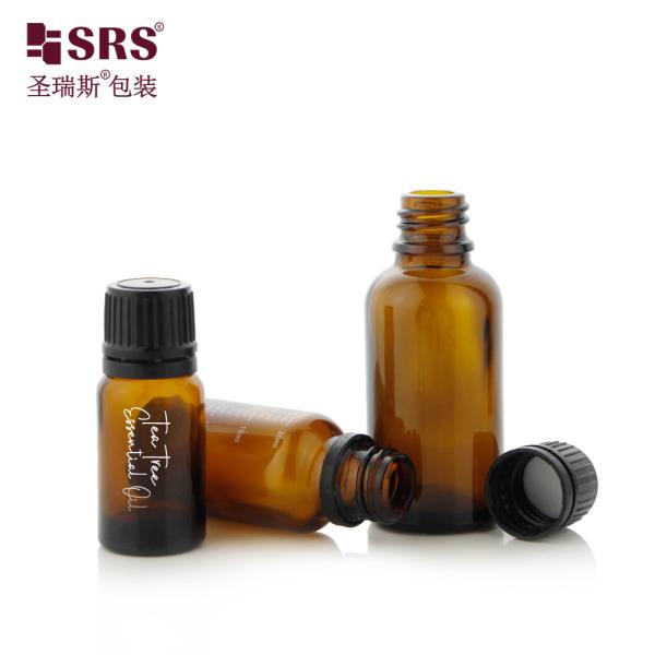 5ml 10ml 15ml 20ml 30ml 50ml 100ml Empty Glass Boston Bottles With Child-Proof Bottle Cap