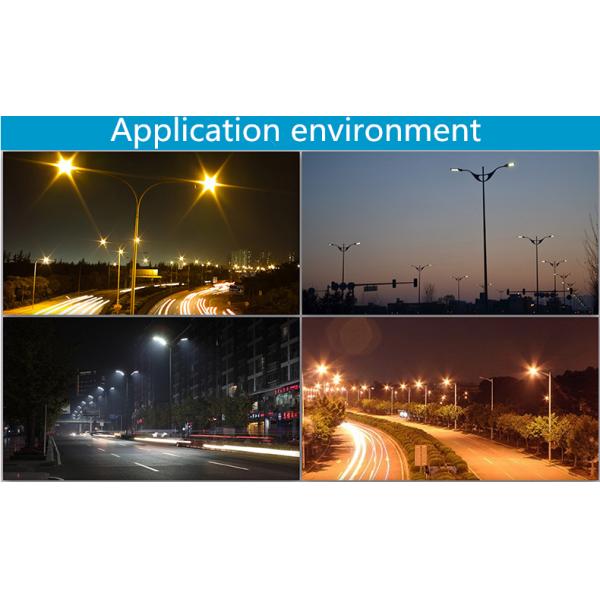 White LED Exterior Pole Lights Energy Saving Street Lights 120W RoHS Approved