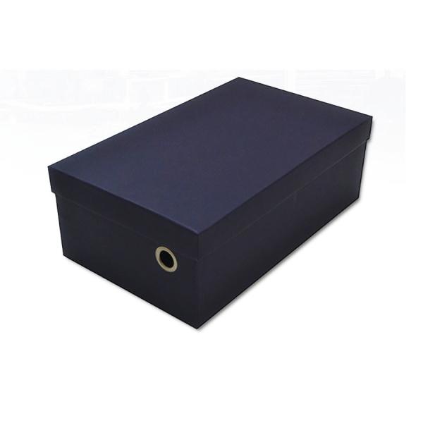 Odm Men Blue Mailer Box embalagem de calçados em massa laminação brilhante
