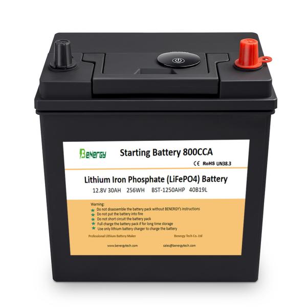 Lithium Car Starting Battery 12v Car Batteries Rechargeable 12.8v 30ah 42ah Start Car Battery
