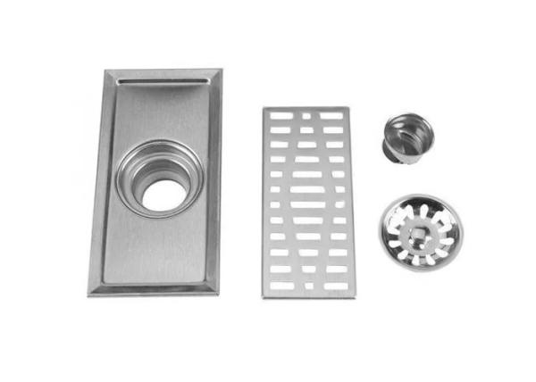 Anti Mite / Virus Stainless Steel Shower Drain Cross Section Minimum Net Width 10MM