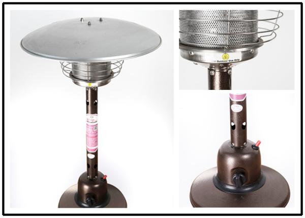 Durable Round Powder Coated Patio Heater For Outdoor Meeting 813mm Reflector