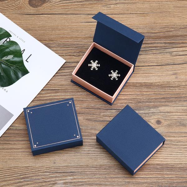 High End Flip Top Book Shaped Jewelry Box Hard Gift Case With Custom Logo