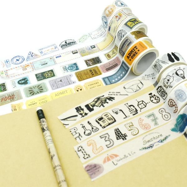 Tearable винтажная печать напечатала ленту 7mm Washi декоративную