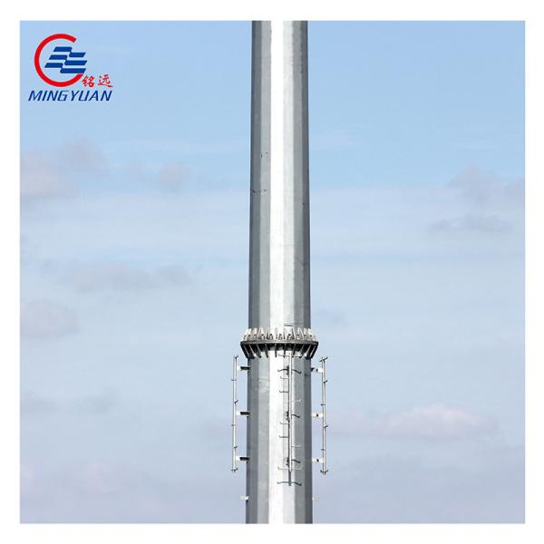 Polygonal Conical Steel Utility Pole Q235b Double Circuit Transmission Line Q355B