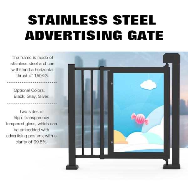 Промышленный 60 Вт бесшовный двигатель постоянного тока 304 Рекламные ворота из нержавеющей стали