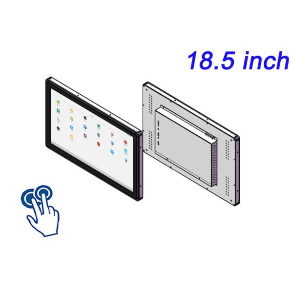Fully Enclosed Industrial Control All-in-one Computer 18.5-inch Embedded Industrial Display Touch Front USB