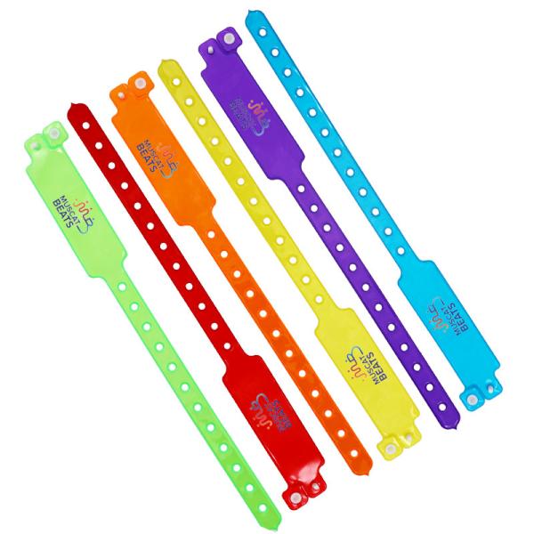 Customized Paper Event Wristbands Irregular Shape Polished Surface Treatment