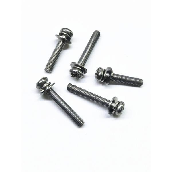 SEMS Carbon Steel Machine Screws Zinc Nickel Alloy Stainless Steel Original Color M4X16