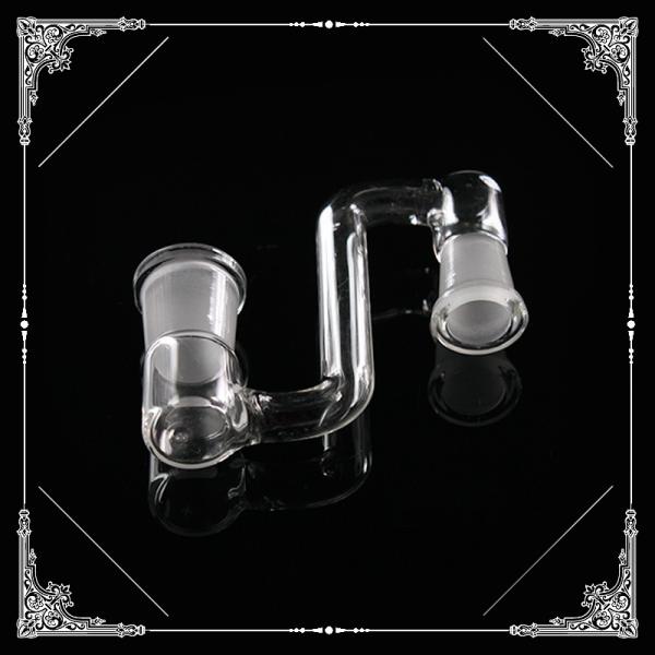Clear Male To Female Bong Adapter Dropdown Glass Water Bongs Accessories