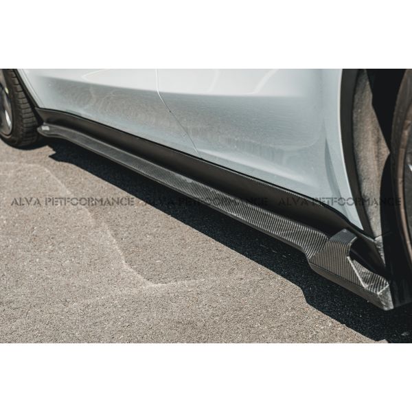 Add on Installation MiW Design Carbon Fiber Body Kits Tesla Model Y Excellent Fitment Front Lip Side Skirts Rear Exterior