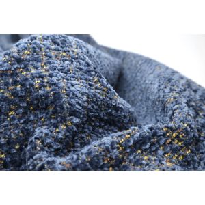 High Quality New Plain 100% Polyester Jacquard Double Blended Woven Chenille Sofa & Curtain Fabric Home Textile