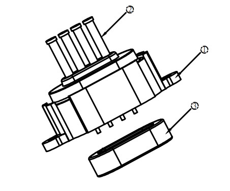 2.0mm Pitch Magnetic Power Connector DIP Male Female Connectors 4 Pin With N52 Magnet