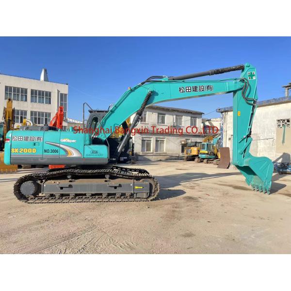 Used Excavator Kobelco SK200-6E with ISUZU Engine Almost 2021 Year Manufacture