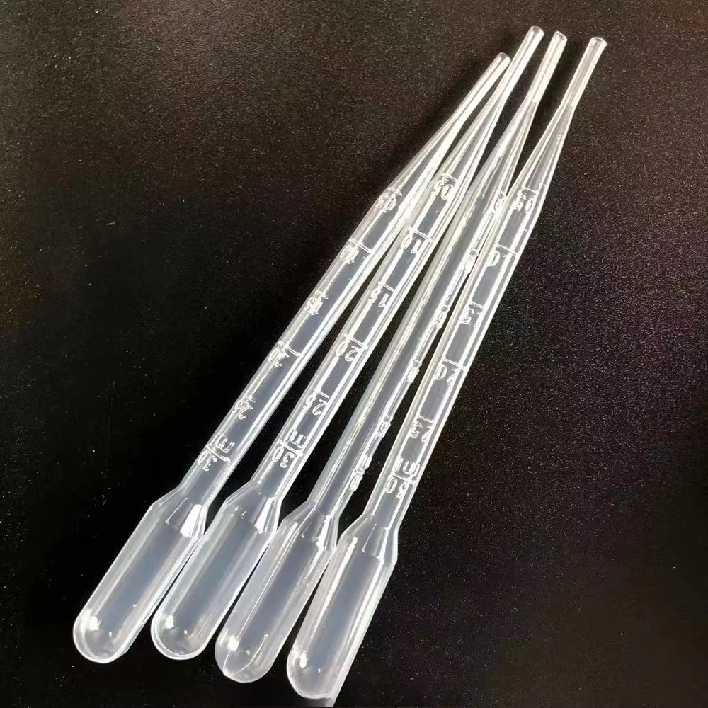 Lab Consumables Disposable 3ml Sterile Transfer Tip Pipette PP Material Transparent Hospital Lab Use Pasture 100Pcs/Box