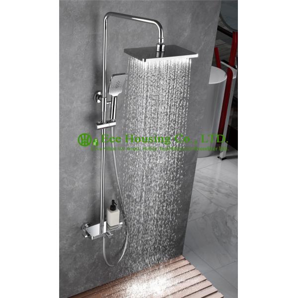 brass 38 degree thermostatic shower set,chrome finished,shower system,bathroom accessories