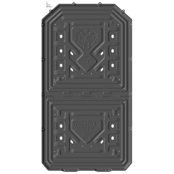 Black Aluminum Alloy Steel DONGE RAM Chassis Skid Plate for 4x4 Automotive Accessdries