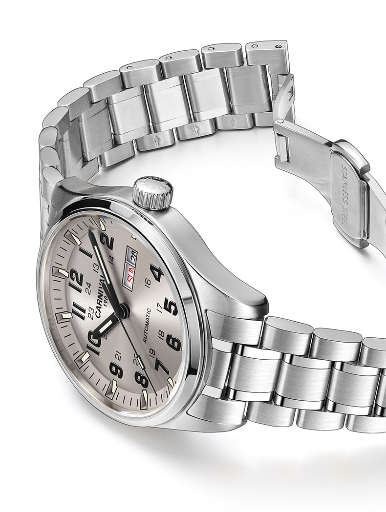 Automatic Movement Mens Luxury Wristwatches Stylish Durable And Water Resistant Ideal For Professional Business Settings