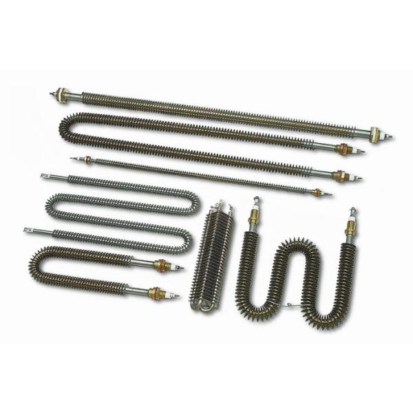 Stainless Steel Electric Finned Tubular Heater For Drying / Heat Treating