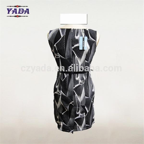 Женщины печатают длинные модные платья дамские линии сексуальные женщины одежда платья дама с поясом