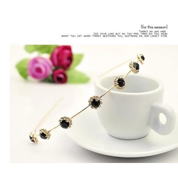 Korean fashion diamond stars love bow pearl bridal headdress hair bands