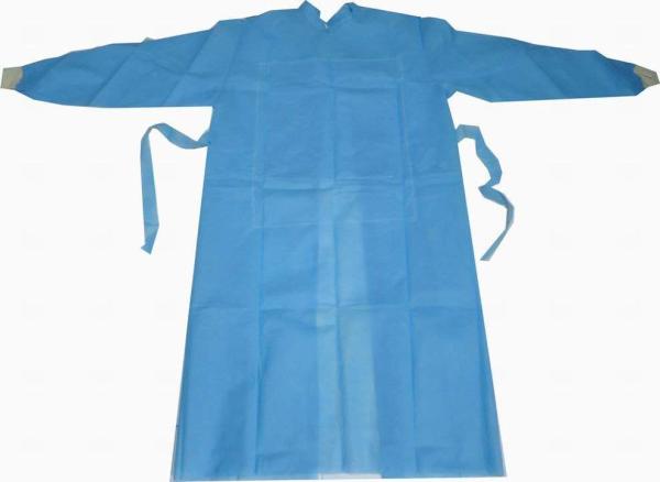 Soft Round Neck Non Woven Surgical Gown For Hospital Non Toxic Mildew Proof