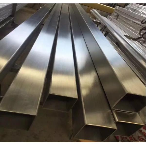 304L Square Stainless Steel Decorative Pipe 2X2 5.8m Length