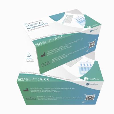 O teste do antígeno do CE SARS-CoV-2 da precisão de 99% ajustou o teste/caixa Nasopharyngeal do cotonete 10