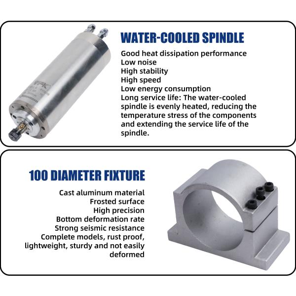 GDZ-80-1.5L 1.5kw ER11 Водоохлаждаемый фрезерный спиндель для фрезерного производства