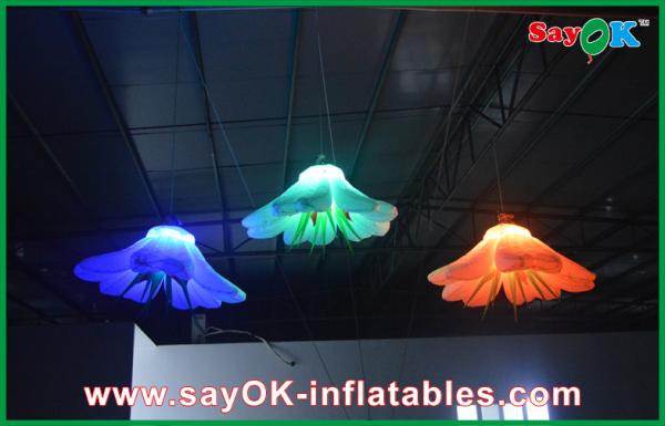 Decoração inflável de suspensão da iluminação da flor, decorações infláveis do Natal