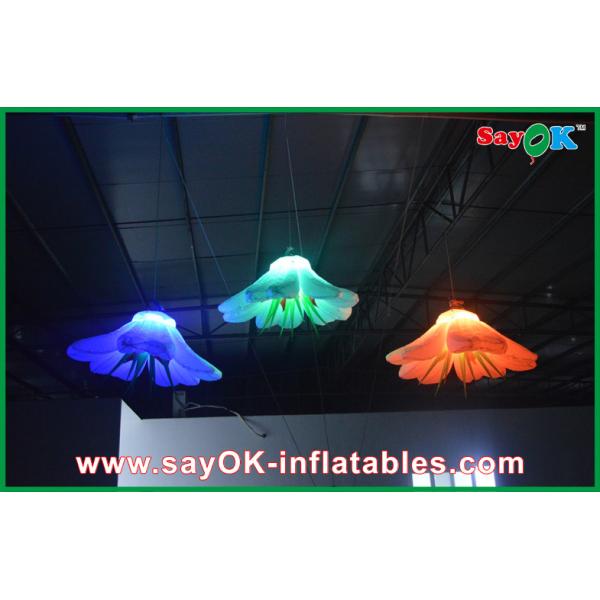 Вися украшение освещения цветка раздувное, раздувные украшения Кристмас