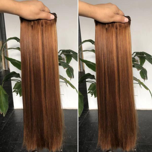 Destaque Óso Direito Extensão de Tecido de Cabelo Direito 24 polegadas OEM