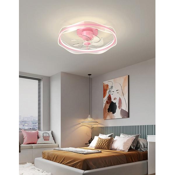 Modern Simple Children'S Room Bedroom Room Ceiling Light Integrated Frequency Conversion Silent Fan Light