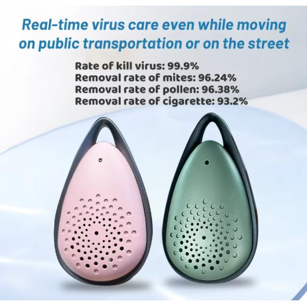 Женский носимый чистильщик воздуха ожерелье с длительным сроком службы батареи и без расходных материалов