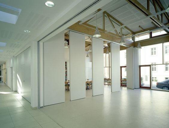 Cloisons de séparation mobiles de salle de conférence, diviseurs de pièce acoustiques commerciaux en aluminium